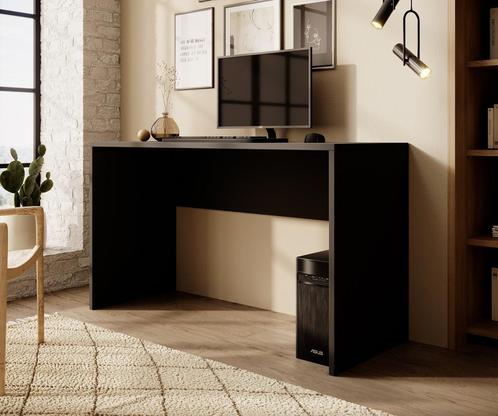 Meubella | Bureau zwart 130x50x70 cm - Modern, Huis en Inrichting, Bureaus, Nieuw, Verzenden