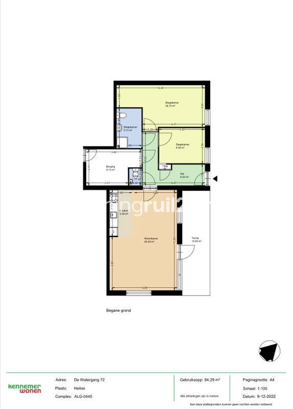 Woningruil - De Watergang 72 - 3 kamers en Noord-Holland, Huizen en Kamers, Woningruil, Noord-Holland