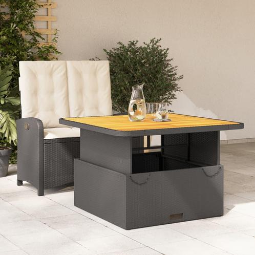 vidaXL 2-delige Tuinset met kussens poly rattan zwart, Tuin en Terras, Tuinsets en Loungesets, Tuinset, Nieuw, 2 zitplaatsen, Rotan