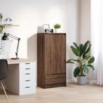 vidaXL Kast met lade 55,5x34x119,5 cm spaanplaat bruin, Huis en Inrichting, Kasten | Buffetkasten, Verzenden, Nieuw, Overige houtsoorten
