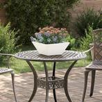 vidaXL Tuin Bloempot 5 pcs Wit 35 x 35 x 15 cm Koudgewalst, Minder dan 30 cm, Verzenden, Minder dan 60 cm, Nieuw