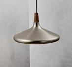Hanglamp woonkamer zilver hout Nori 39 E27 fitting FOIR, Nieuw, Verzenden