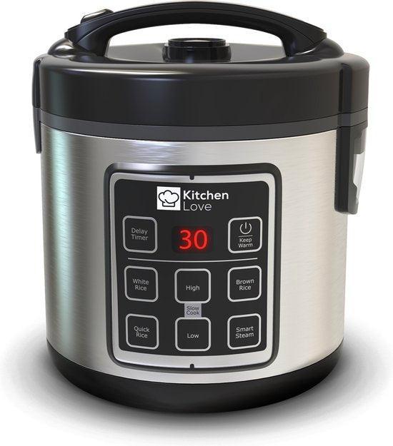 2dekans | KitchenLove Rijstkoker met Stomer - 1.8L -, Witgoed en Apparatuur, Strijkijzers en Strijkplanken, Gebruikt, Ophalen of Verzenden