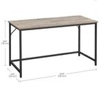 Strak Industrieel Bureau – 140 cm Werkblad, Huis en Inrichting, Verzenden, Nieuw
