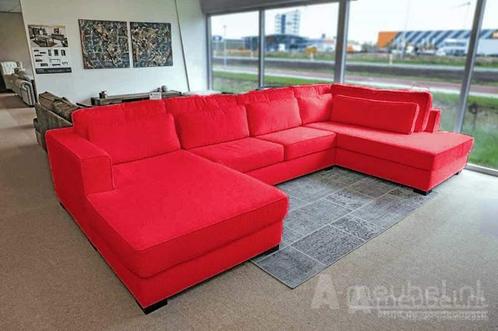 U-Bank Arnhem - u-banken - Rood, Huis en Inrichting, Banken | Sofa's en Chaises Longues, Nieuw, Stof