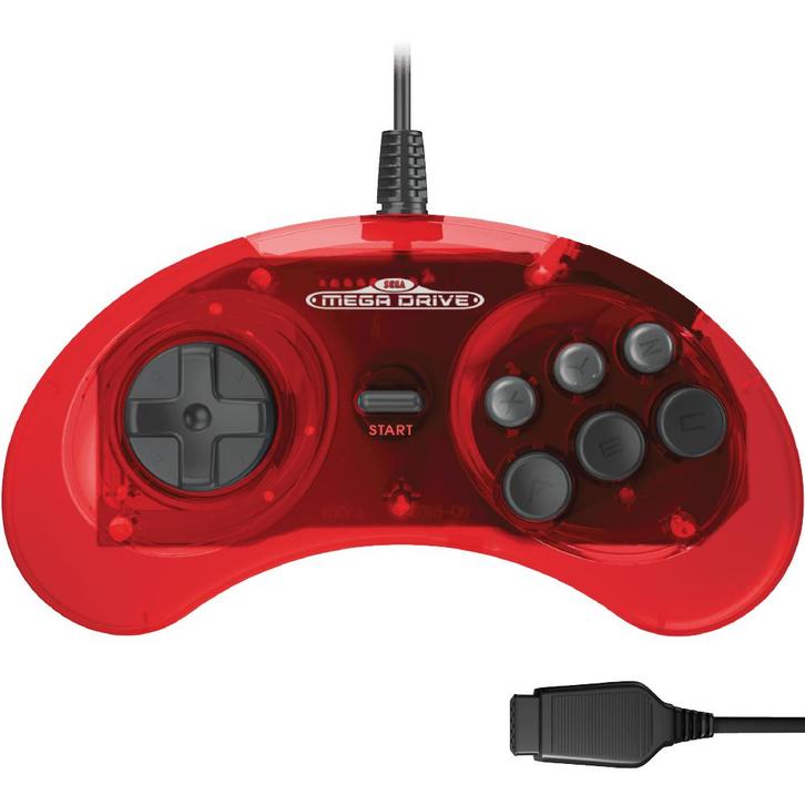 Retro-Bit SEGA Mega Drive 6-Button Classic Controller, Spelcomputers en Games, Spelcomputers | Sega, Verzenden