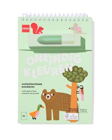 HEMA Waterkleurboek A5 bosdieren beschikbaar voor biedingen