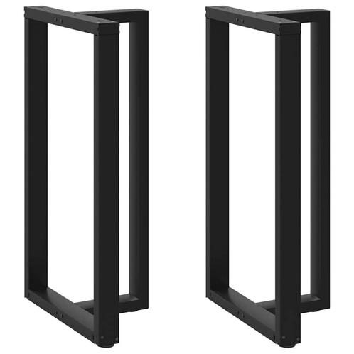 vidaXL Bartafelpoten 2 st T-vormig 60x35x(110-111) cm staal, Huis en Inrichting, Tafelonderdelen, Nieuw, Verzenden