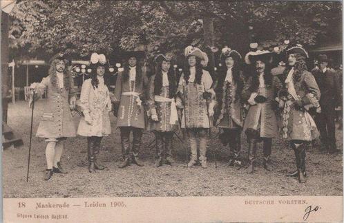 LEIDEN - Maskerade 1905. Duitsche Vorsten, Verzamelen, Ansichtkaarten | Nederland, Verzenden