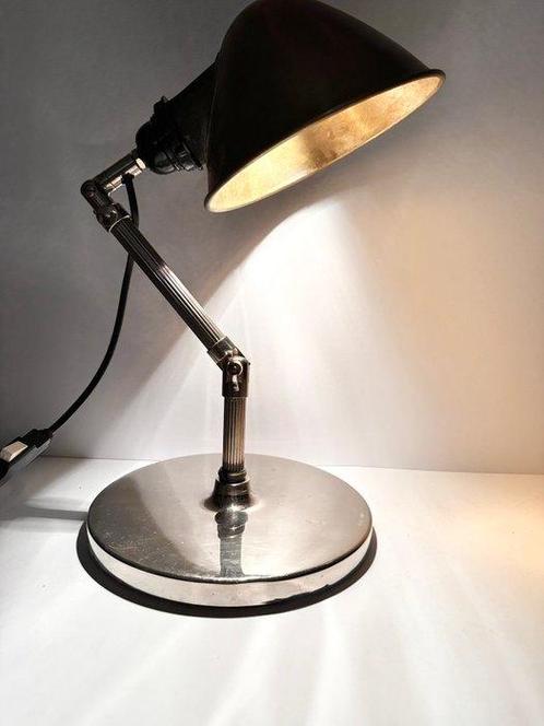 Bureaulamp - Aluminium, Messing, Antiek en Kunst, Antiek | Wandborden en Tegels