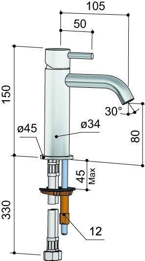 Laddy Wastafelmengkraan 003, Doe-het-zelf en Verbouw, Sanitair, Ophalen of Verzenden