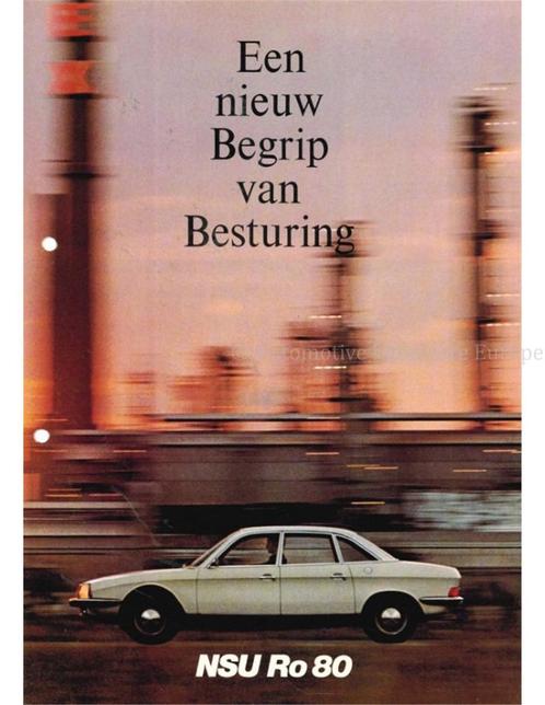 1967 NSU RO 80 BROCHURE NEDERLANDS, Boeken, Auto's | Folders en Tijdschriften