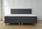 ACTIE! Boxspring Florence 140 200 Antraciet, Verzenden, Nieuw, 140 cm, Twijfelaar