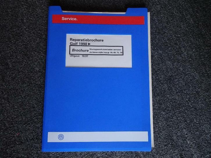 1998 Volkswagen Golf reparatiebrochure Carosserie binnenkant, Auto diversen, Handleidingen en Instructieboekjes, Verzenden