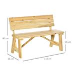 TRUUSK Tuinbank 2-zits Parkbank Van Hout Tot 220 Kg, Terrasb, Tuin en Terras, Tuinbanken, Verzenden, Nieuw