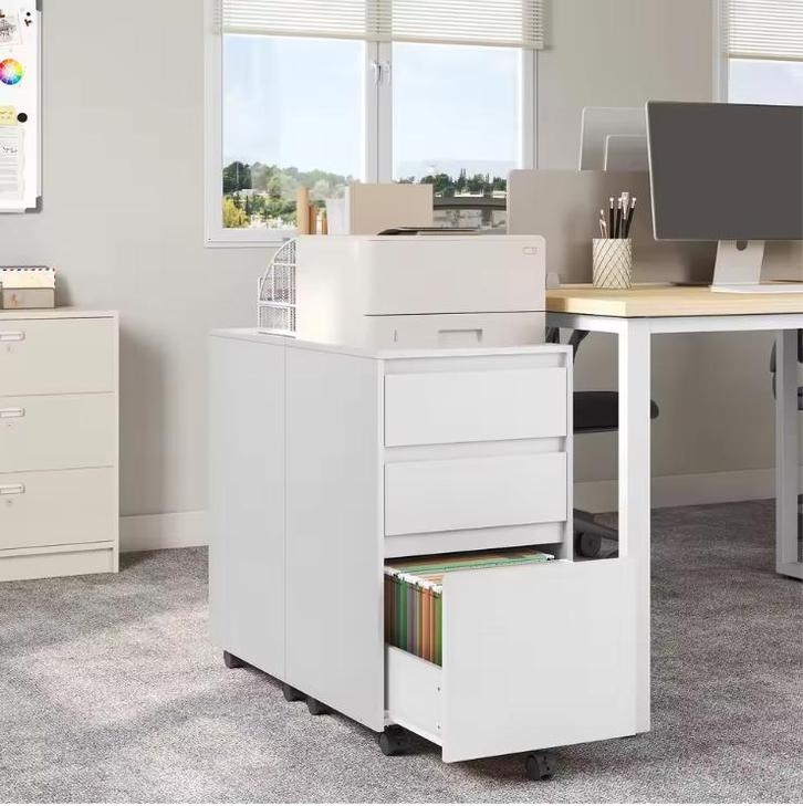 Verrijdbare Documentenkast – Archiefkast met 3 Laden Wit, Zakelijke goederen, Kantoor en Winkelinrichting | Kantoormeubilair en Inrichting