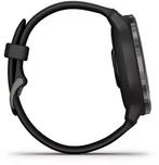 Garmin Venu 2, siliconen band, Zwart (Zwart), Verzenden, Zo goed als nieuw