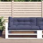 vidaXL Palletkussens 3 st stof marineblauw, Huis en Inrichting, Woonaccessoires | Kussens, Verzenden, Nieuw, Blauw
