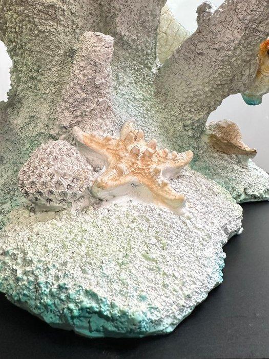 Daluxe Art - 1999 • Sea Turtle Coral Reef, Antiek en Kunst, Kunst | Designobjecten