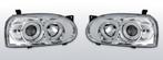 Koplampen Volkswagen Golf 3 92-97  Halo Rims chrome, Verzenden, Nieuw, Volkswagen