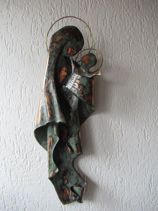 M.V.D Bersselaar Udenhout - Beeld, Koperen wandsculptuur, Antiek en Kunst, Antiek | Boeken en Bijbels