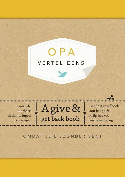 Opa, vertel eens / Vertel eens 9789000347032 Elma van Vliet, Boeken, Hobby en Vrije tijd, Zo goed als nieuw, Verzenden