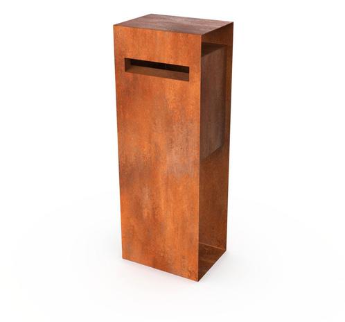 Brievenbus | Geroba | Verma | Staal of Cortenstaal - Verma, Tuin en Terras, Brievenbussen, Staande brievenbus, Nieuw, Verzenden