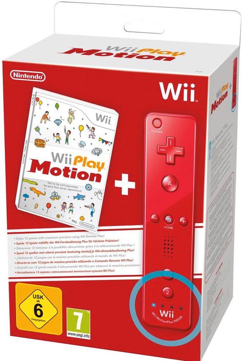 Wii Play - Motion Plus + Wii Remote - Rood (Nieuw), Spelcomputers en Games, Games | Nintendo Wii, Nieuw, Verzenden