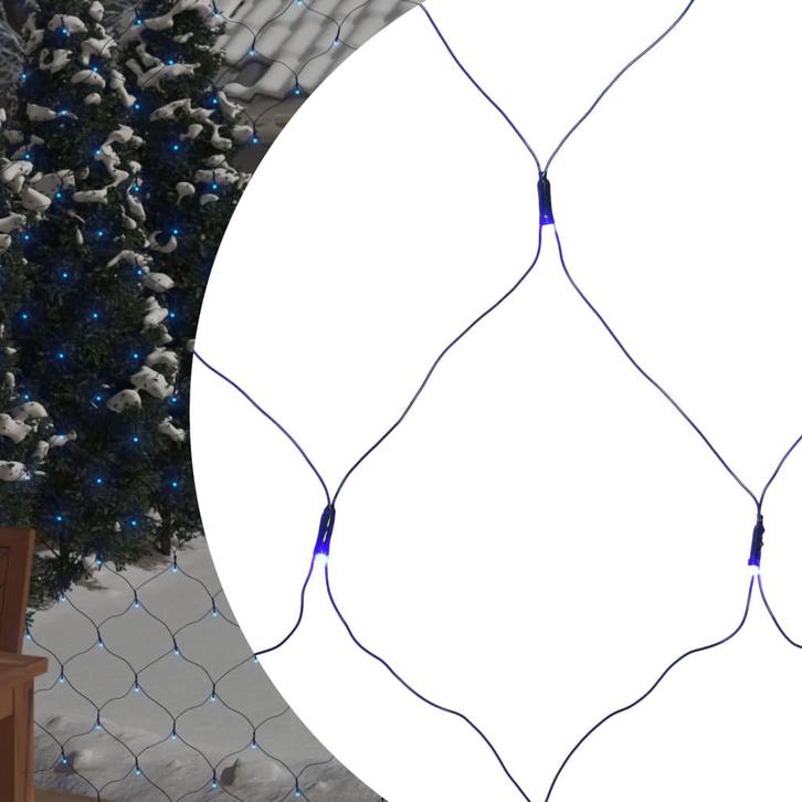 vidaXL Kerstnetverlichting 204 LEDs binnen en buiten 3x2 m, Tuin en Terras, Buitenverlichting, Nieuw, Verzenden