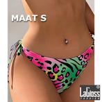 Neon Panter print Bikini Broekje - Maat S, LaGloss, Verzenden, Nieuw, Zwart