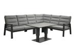 Loungeset / Hoekset Grace Antraciet 5-delig, Ophalen of Verzenden, Nieuw
