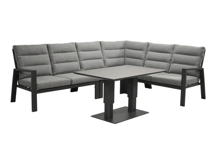 Loungeset / Hoekset Grace Antraciet 5-delig, Tuin en Terras, Tuinsets en Loungesets, Ophalen of Verzenden