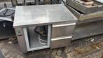 RVS werktafel met 2 lades(LET OP is geen koelwerkbank), Zakelijke goederen, Horeca | Keukenapparatuur, Ophalen of Verzenden, Gebruikt