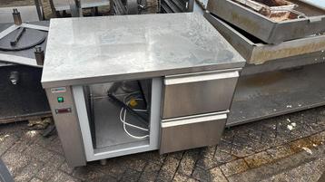 RVS werktafel met 2 lades(LET OP is geen koelwerkbank) beschikbaar voor biedingen