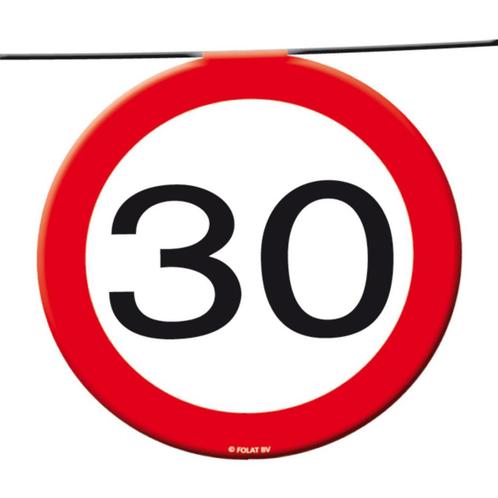 Slingers 30 Jaar Verkeersbord 12m, Hobby en Vrije tijd, Feestartikelen, Nieuw, Verzenden