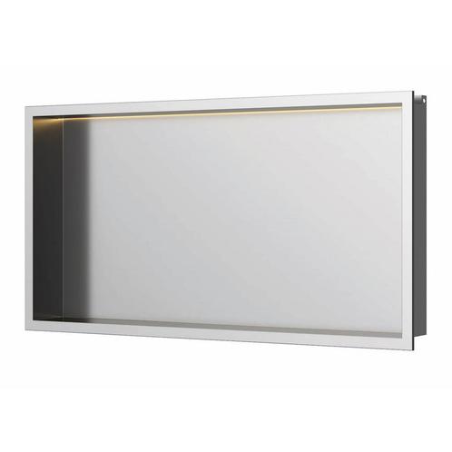Inbouwnis Luca Sanitair 60x30x6,5cm RVS Geborsteld Nikkel, Doe-het-zelf en Verbouw, Sanitair, Bad, Nieuw, Ophalen of Verzenden