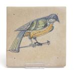 Een  Delftse aardewerk polychrome spijkertegel met vogel, Antiek en Kunst, Ophalen
