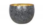 Handgemaakte decoratieve kom ORIENT 26cm zilver met patina, Huis en Inrichting, Ophalen of Verzenden, Nieuw