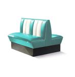 Classic Retro Diner Bank Bel Air HW120 DB Turquoise, Huis en Inrichting, Banken | Bankstellen, Gebruikt, Ophalen