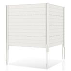 2dekans | Coast buiten privacy scherm - wit - 119x29x26 cm, Tuin en Terras, Ophalen of Verzenden, Zo goed als nieuw