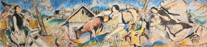 Umberto Del Negro (1940-2017) - Studio per lIstituto ADAC,, Antiek en Kunst, Kunst | Schilderijen | Klassiek