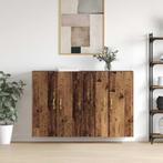 vidaXL Wandgemonteerde Kasten 2 pcs Oud hout 69.5 x 34 x 90, Huis en Inrichting, Minder dan 50 cm, Verzenden, Nieuw, Minder dan 100 cm