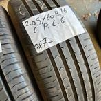 2 x Continental PremiumContact 6 205-60-16 Zomerbanden 7mm, Auto-onderdelen, Banden en Velgen, Gebruikt, 16 inch, Band(en), Personenwagen