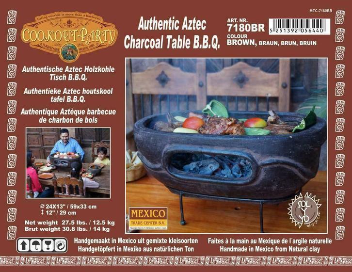 Mexicaanse Barbecue SOL-Y-YO 7180BR ovaal GOEDKOOPSTE NL!, Tuin en Terras, Houtskoolbarbecues, Nieuw, Met accessoires, Ophalen of Verzenden
