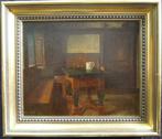 Nils Jacob Kulle (1838-1898) - Interno domestico, Antiek en Kunst, Kunst | Schilderijen | Klassiek