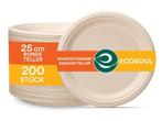 Veiling - 400X ECO SOUL 100% composteerbaar Bord 10inch, Nieuw