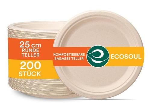 Veiling - 400X ECO SOUL 100% composteerbaar Bord 10inch, Diversen, Overige Diversen