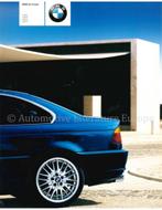 2000 BMW 3 SERIE COUPÉ BROCHURE DUITS, Boeken, Auto's | Folders en Tijdschriften, Nieuw, BMW, Author
