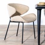 *WOONWINKEL* Eleonora Tess Boucle Eetkamerstoel Ronde Rug Za, Huis en Inrichting, Stoelen, Verzenden, Nieuw