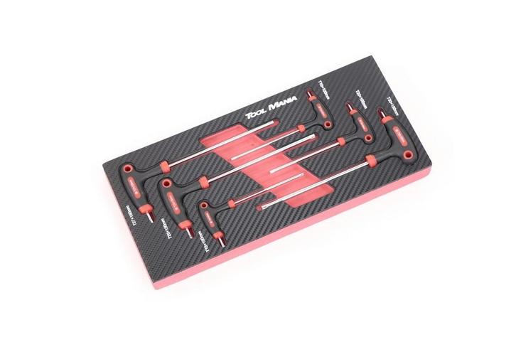 TM 6 Delige T-Greep Torxset  foam carbon look inlay, Auto diversen, Autogereedschap, Nieuw, Verzenden